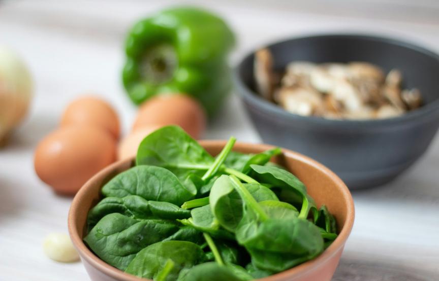 spinach in a bowl