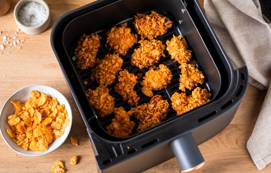 Chicken Nuggets mit Cornflakes
