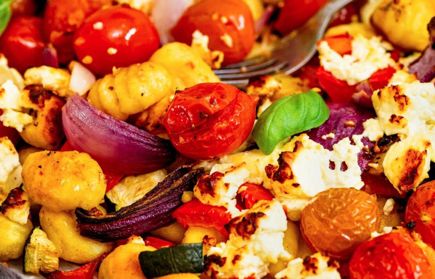 Gnocchi mit Gemüse und Feta