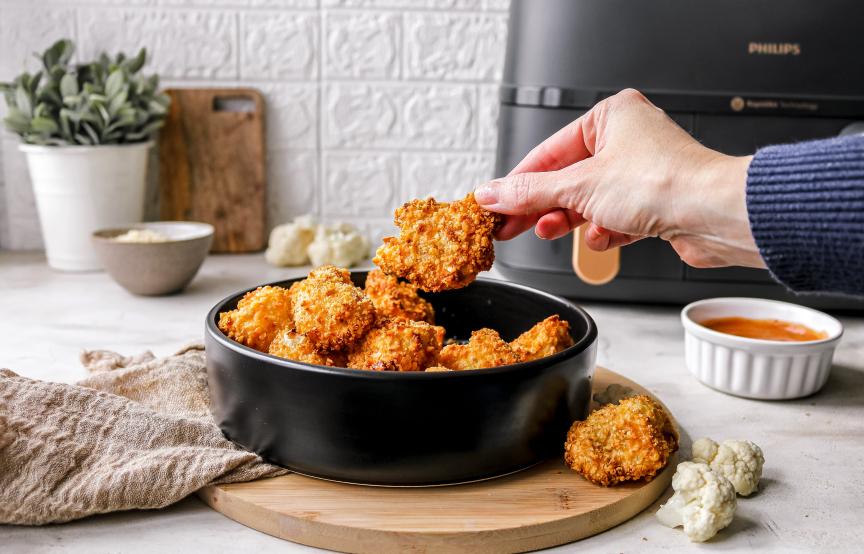 Low Fat Blumenkohl-Bites aus dem Airfryer