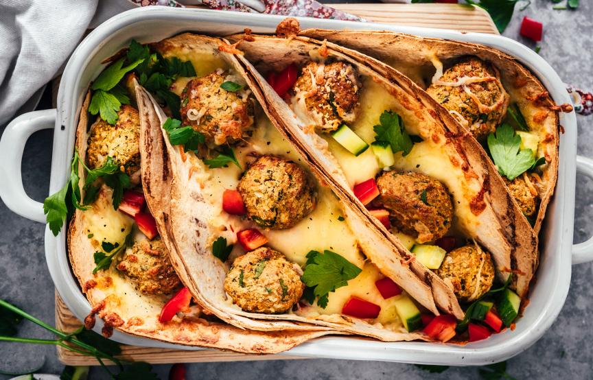 Falafel-Gratin