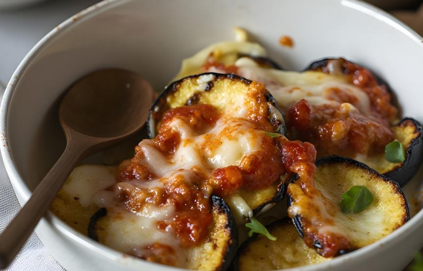 Würzigen Gemüseauflauf mit Parmesan einfach im Airfryer zaubern