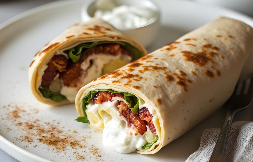 Airfryer-Wraps mit Ziegenkäse