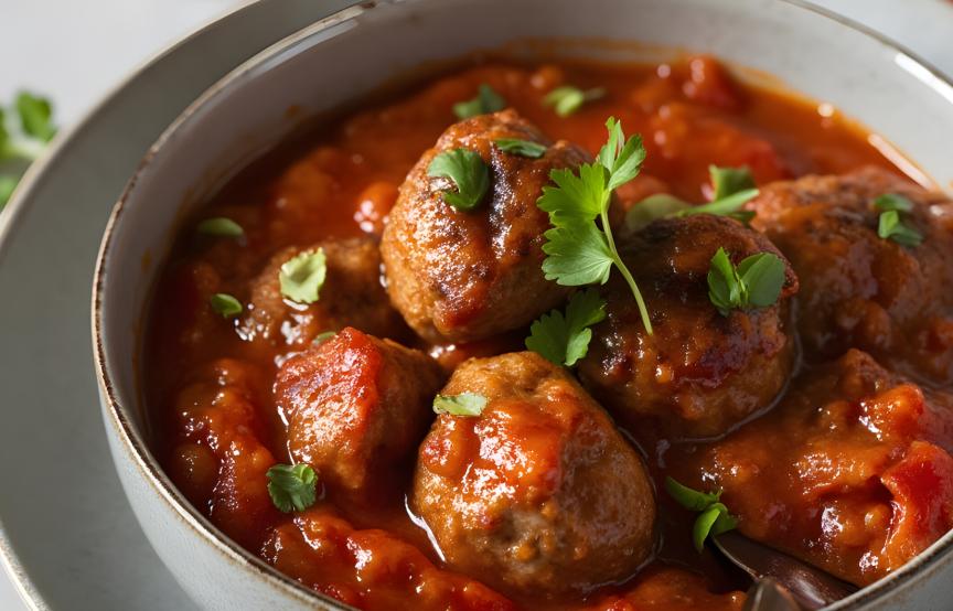 Würzige Albóndigas: Original spanische Hackbällchen in Tomatensoße