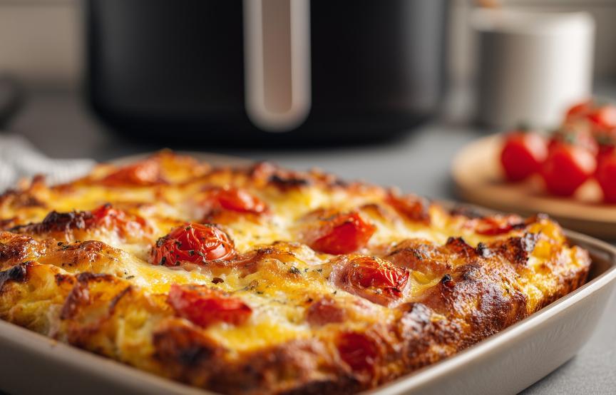 Tomate-Mozzarella-Omelett mit Schinken