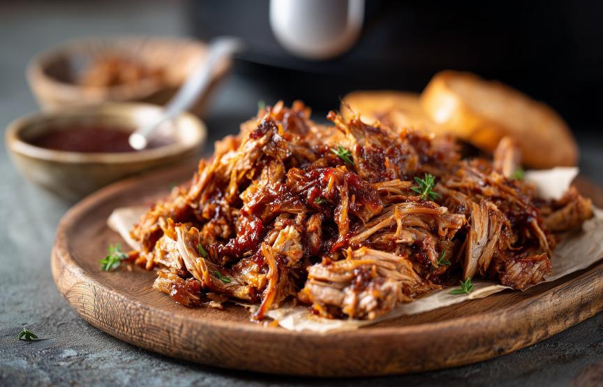 Zartes Pulled Pork in BBQ-Rub