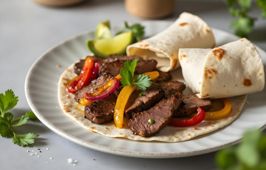 Saftige Steak-Fajitas