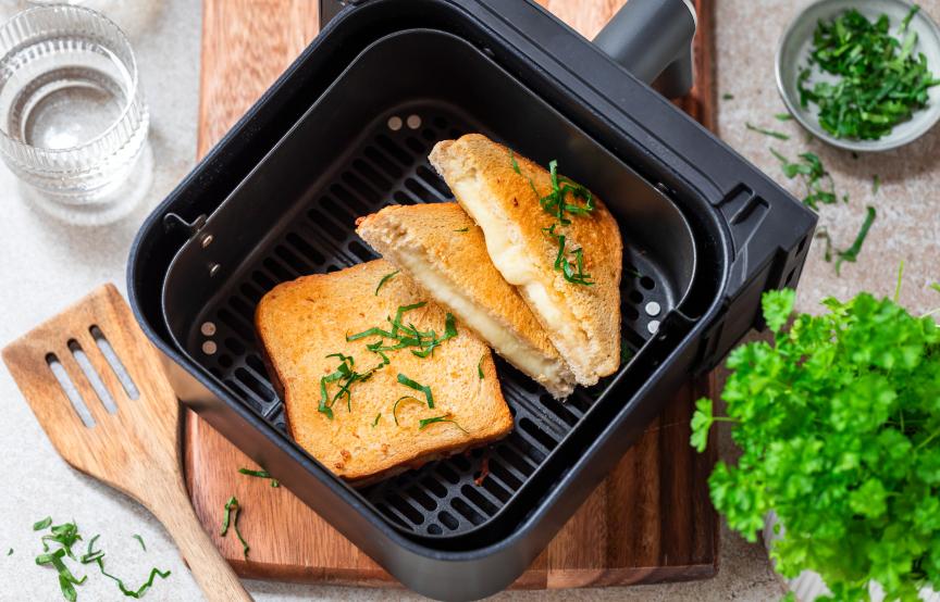 Airfryer Knoblauch-Käsetoast