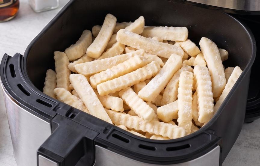 frozen chips in the air fryer