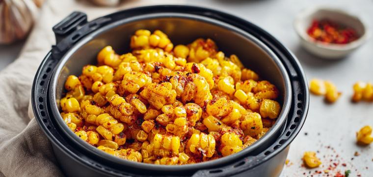 Knuspriger Mais aus dem Airfryer Knuspriger Mais aus dem Airfryer