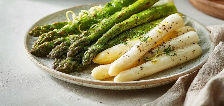 Gedämpfter Spargel