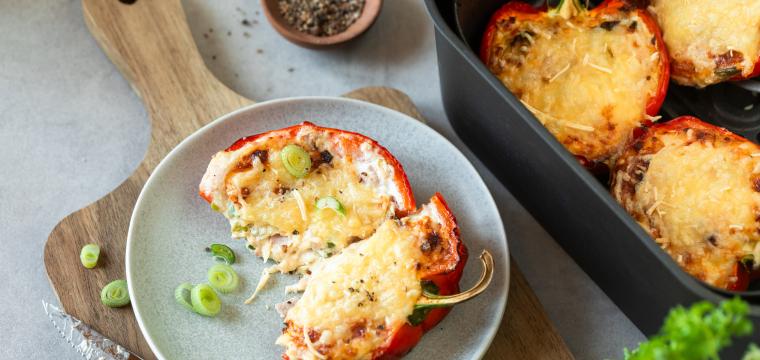 Gefüllte Paprika aus dem Airfryer Gefüllte Paprika aus dem Airfryer
