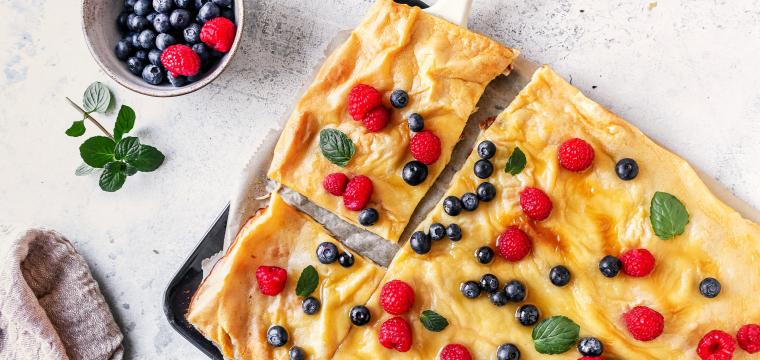 Pfannkuchen vom Blech Pfannkuchen vom Blech