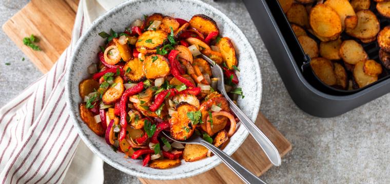 Veganer Kartoffelsalat extra knusprig