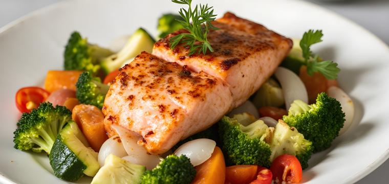 Fettarme Lachspäckchen mit Gemüse Fettarme Lachspäckchen mit Gemüse