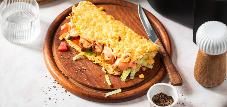 Mais-Käse-Wraps aus dem Airfryer