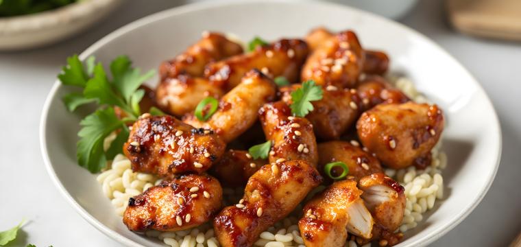 Crispy Airfryer Sesam-Hähnchen