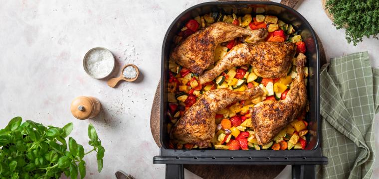 XXL-Hähnchen mit Gemüse