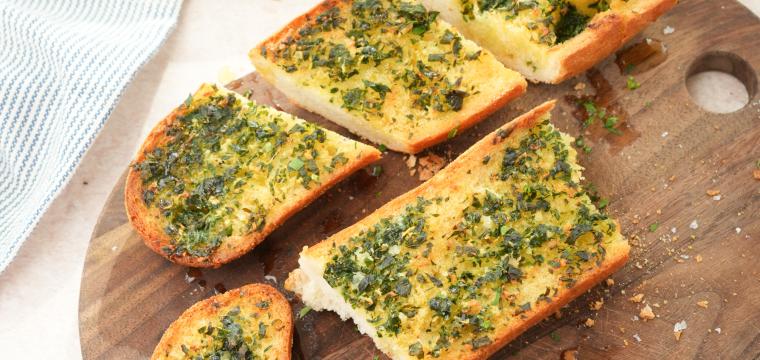 Knoblauchbaguette aus der Heißluftfritteuse