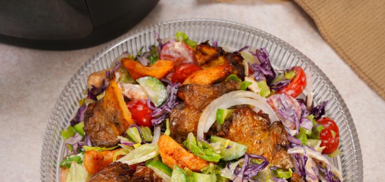 Crispy Kartoffel Döner Salat Crispy Kartoffel Döner Salat
