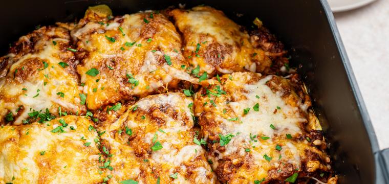 Zucchini Lasagne aus dem Airfryer