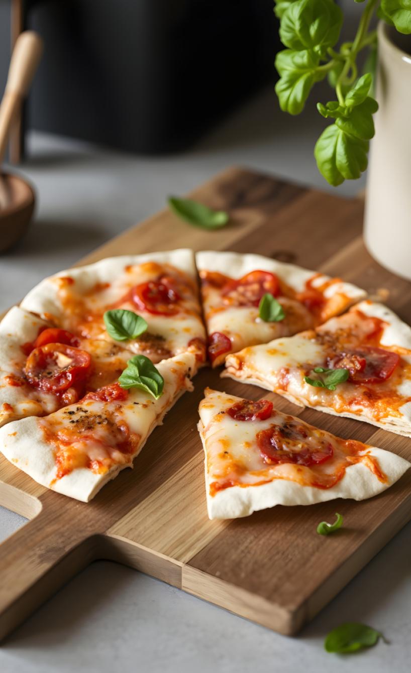 2-Zutaten Airfryer Pizza