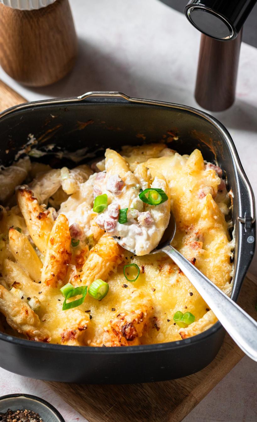 Flammkuchen Schupfnudeln aus dem Airfryer