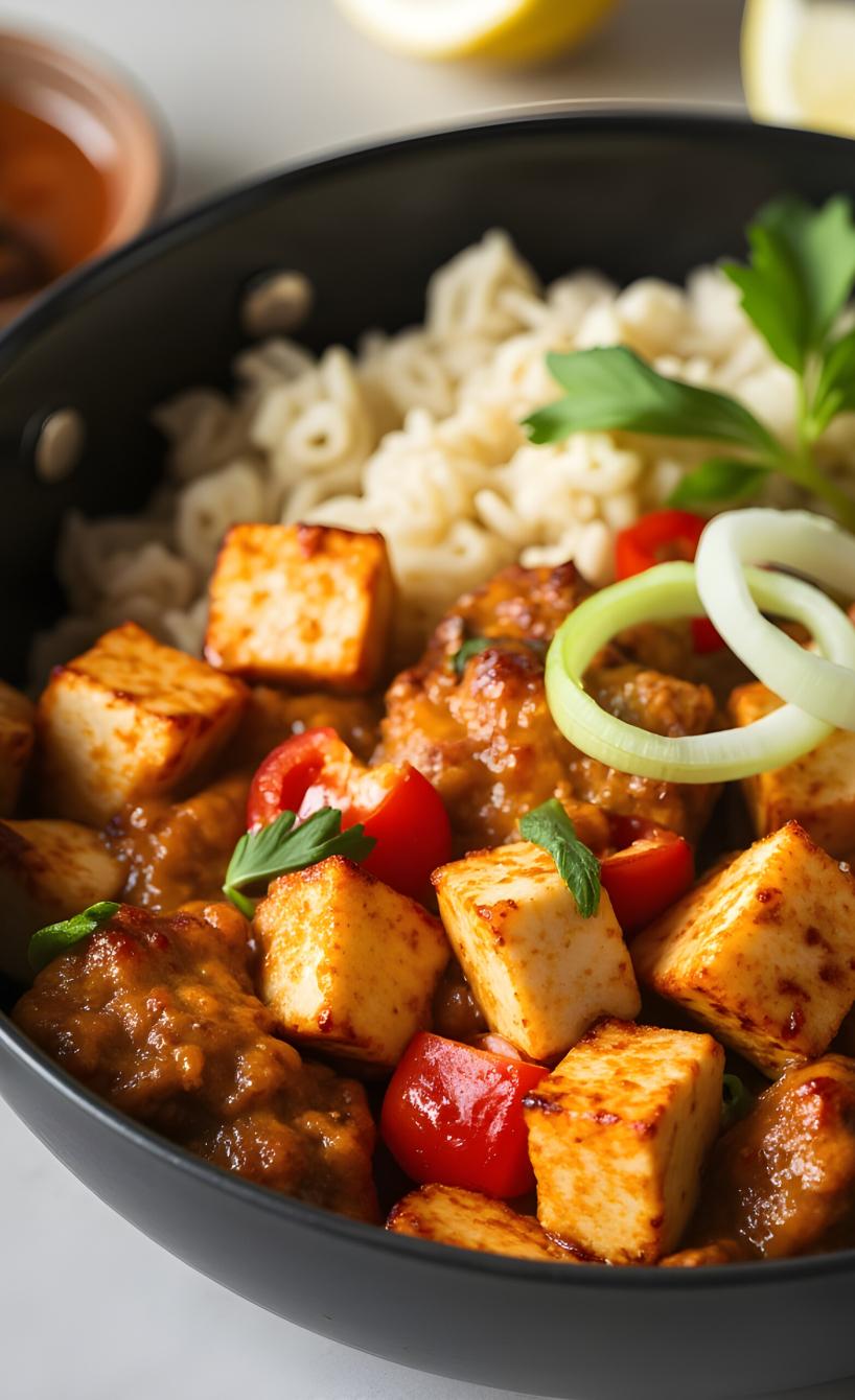 Süßes Chili-Hähnchen-Reis-Pot