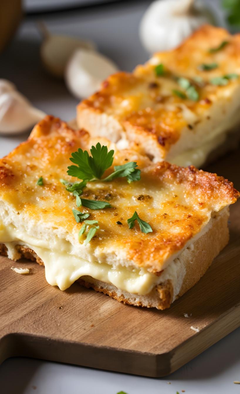 Airfryer Knoblauch-Käsetoast