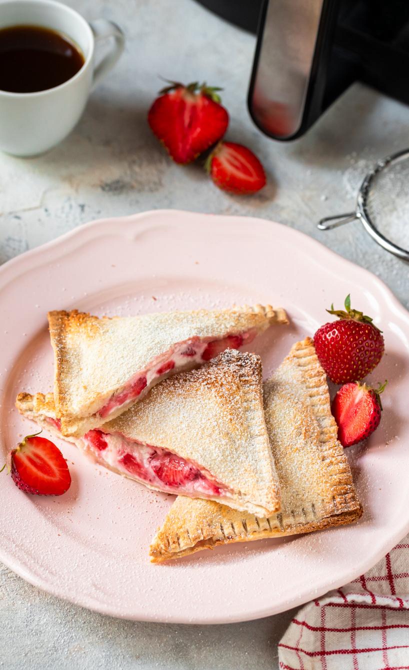 Erdbeer-Toasties mit Vanillecreme