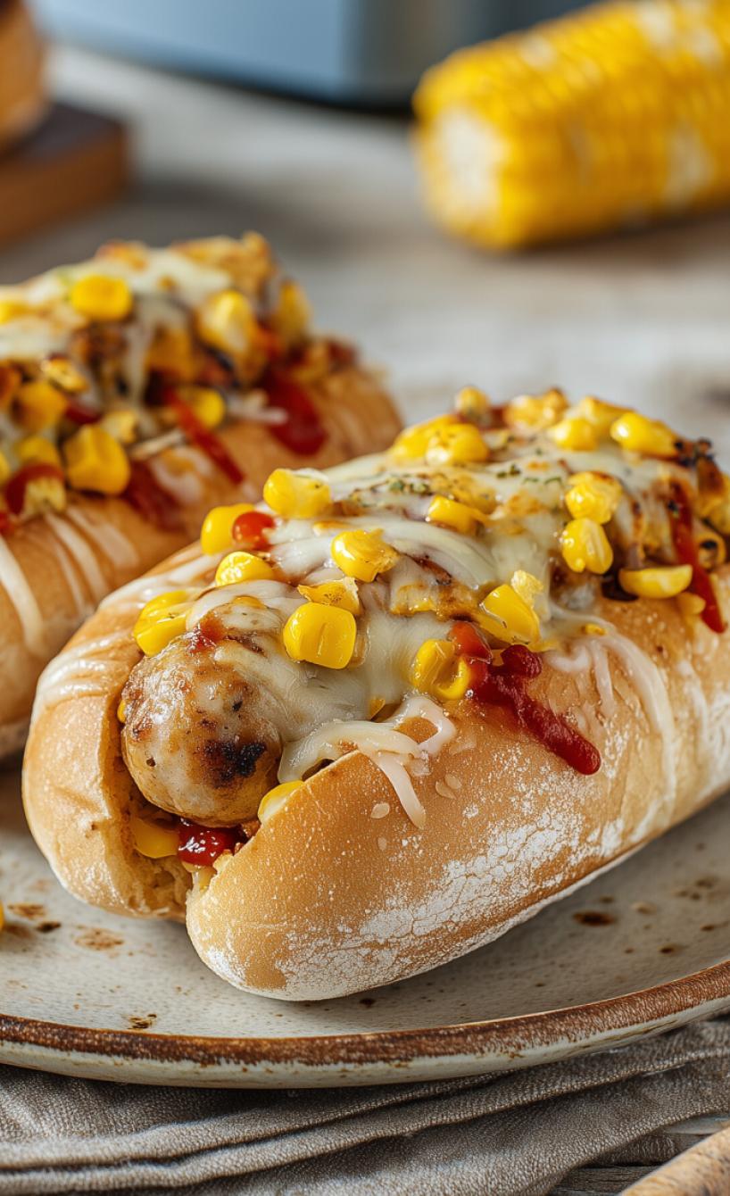 Hähnchen Hot Dogs