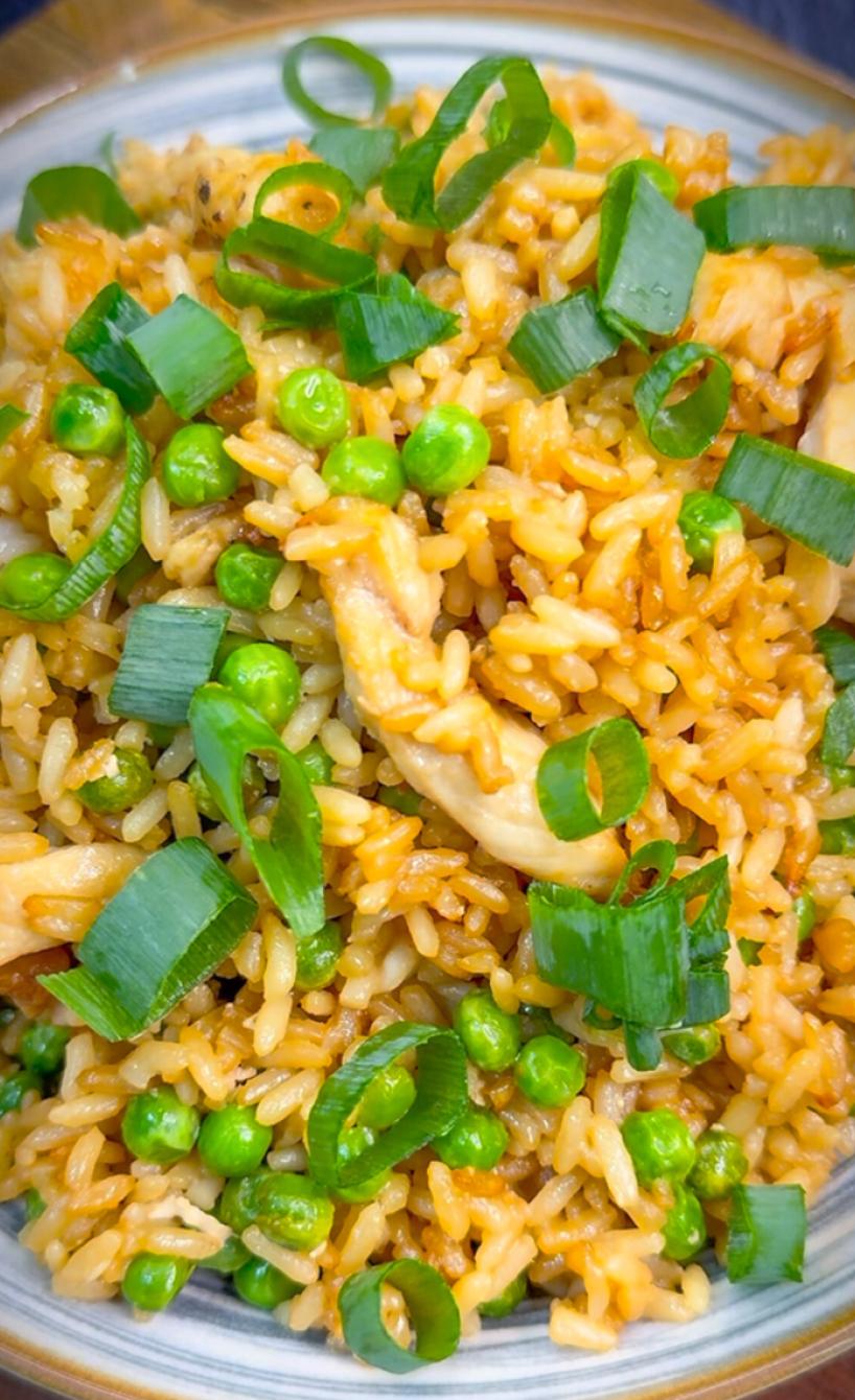 Gebratener Reis aus der Heißluftfritteusse