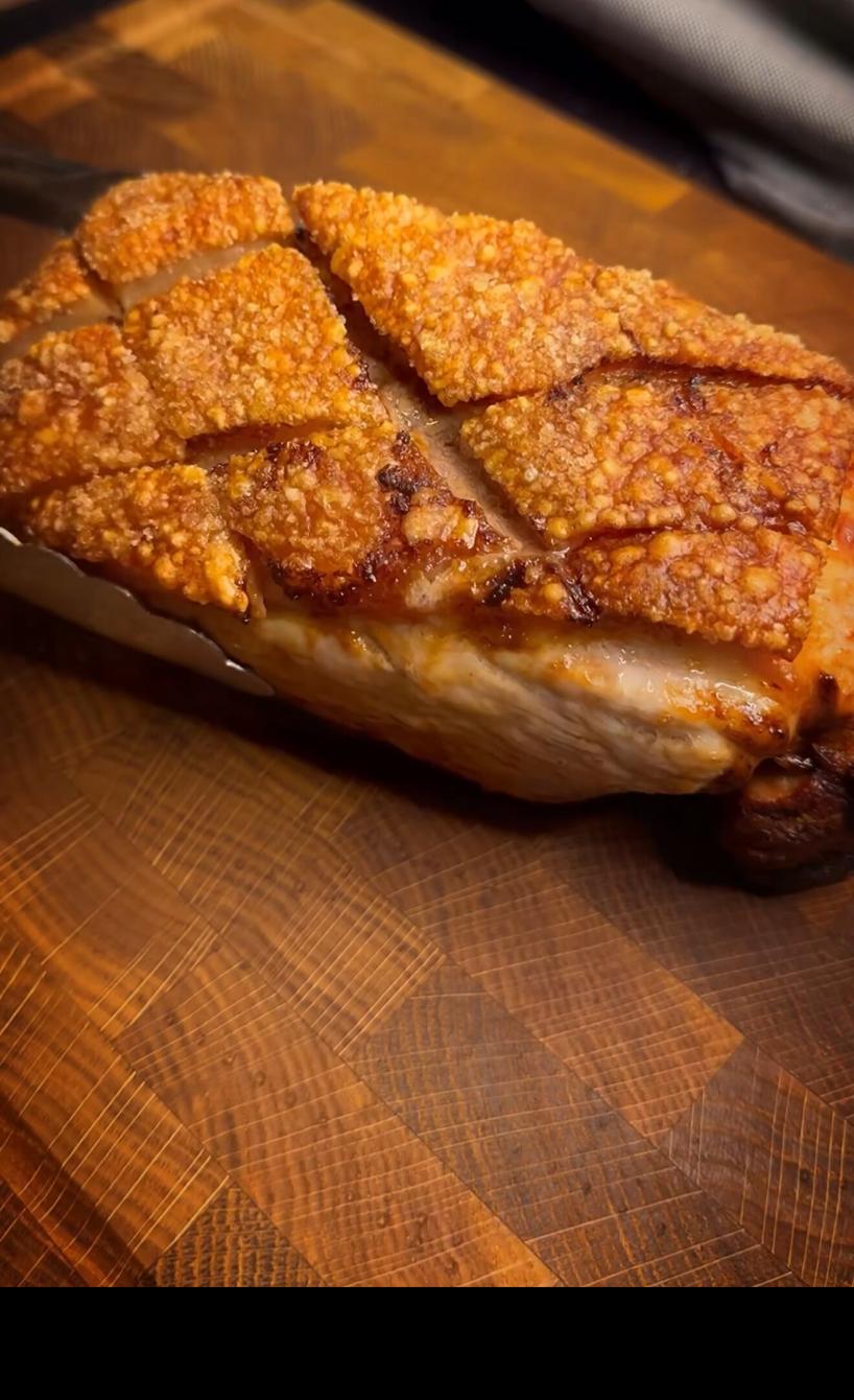 Krustenbraten aus der Heißluftfritteuse