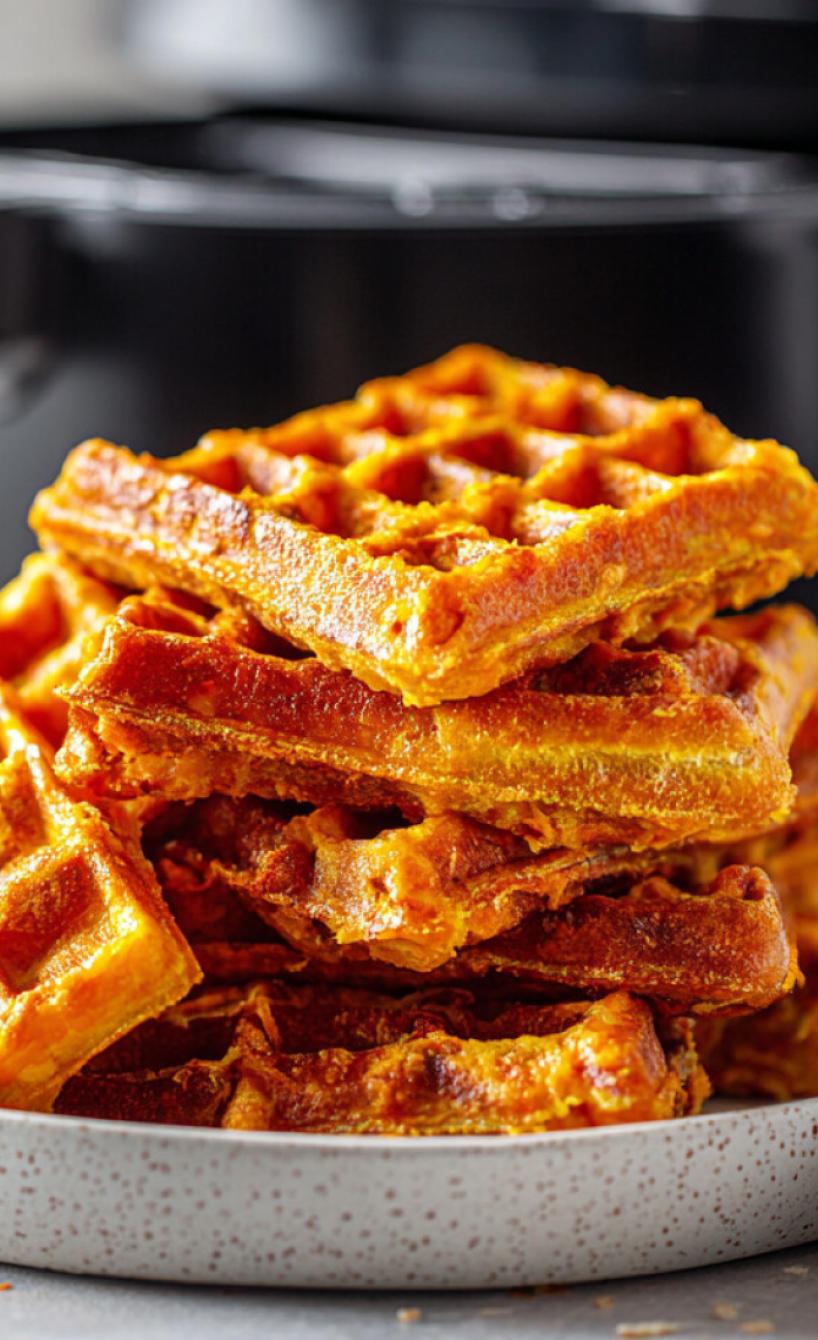 Saftige 6-Zutaten-Karottenwaffeln