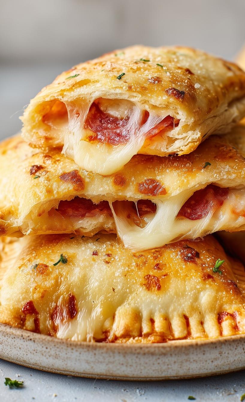 Pizza-Toasts mit Mozzarella & Salami