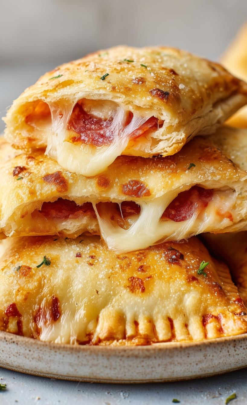 Pizza-Toasts mit Mozzarella & Salami