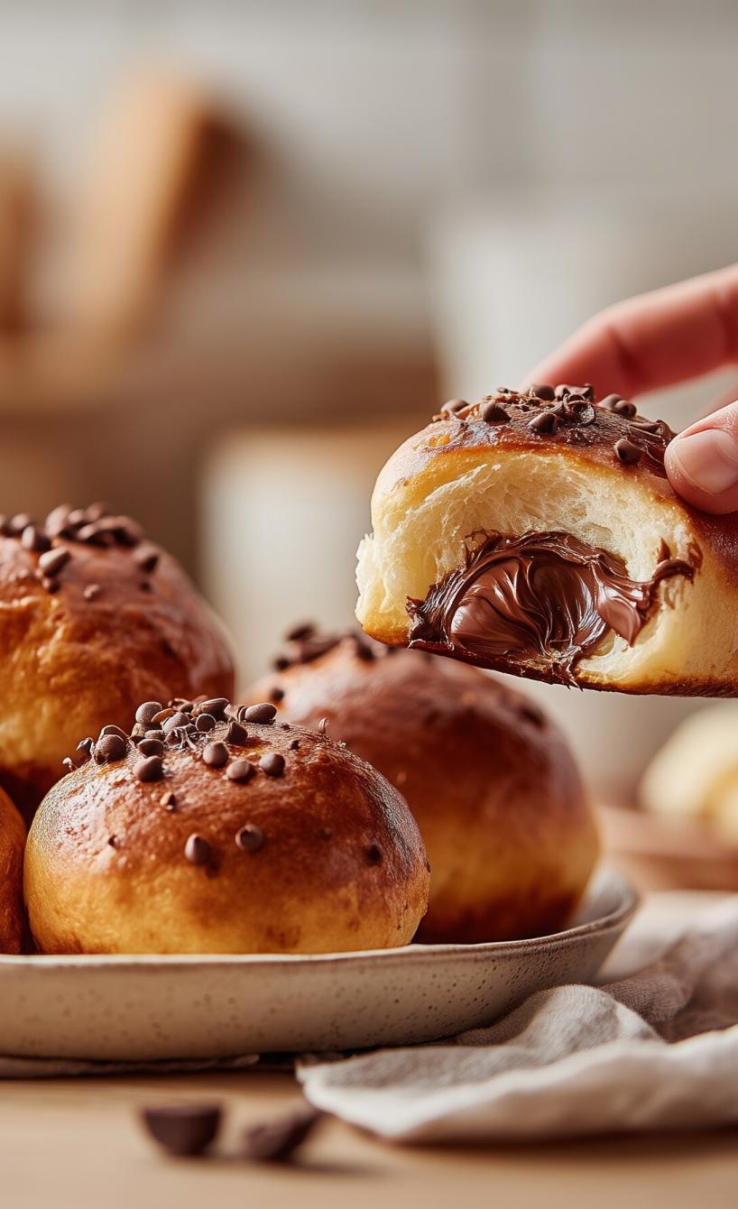 Schnelle Schokobrötchen mit Nutella