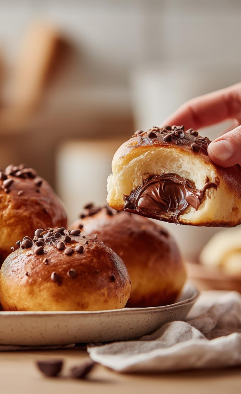 Schnelle Schokobrötchen mit Nutella