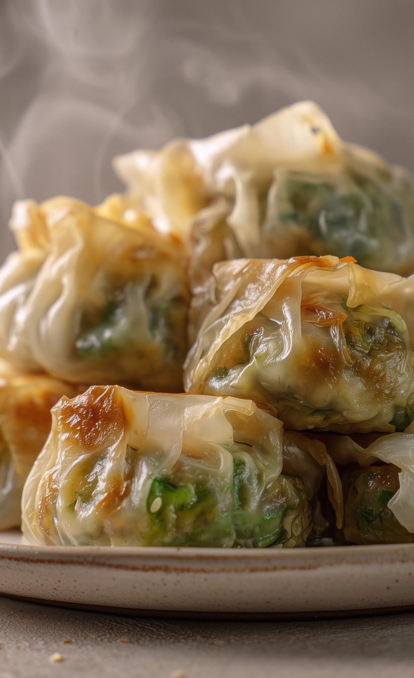 Asiatische Gemüse-Tofu-Dumplings