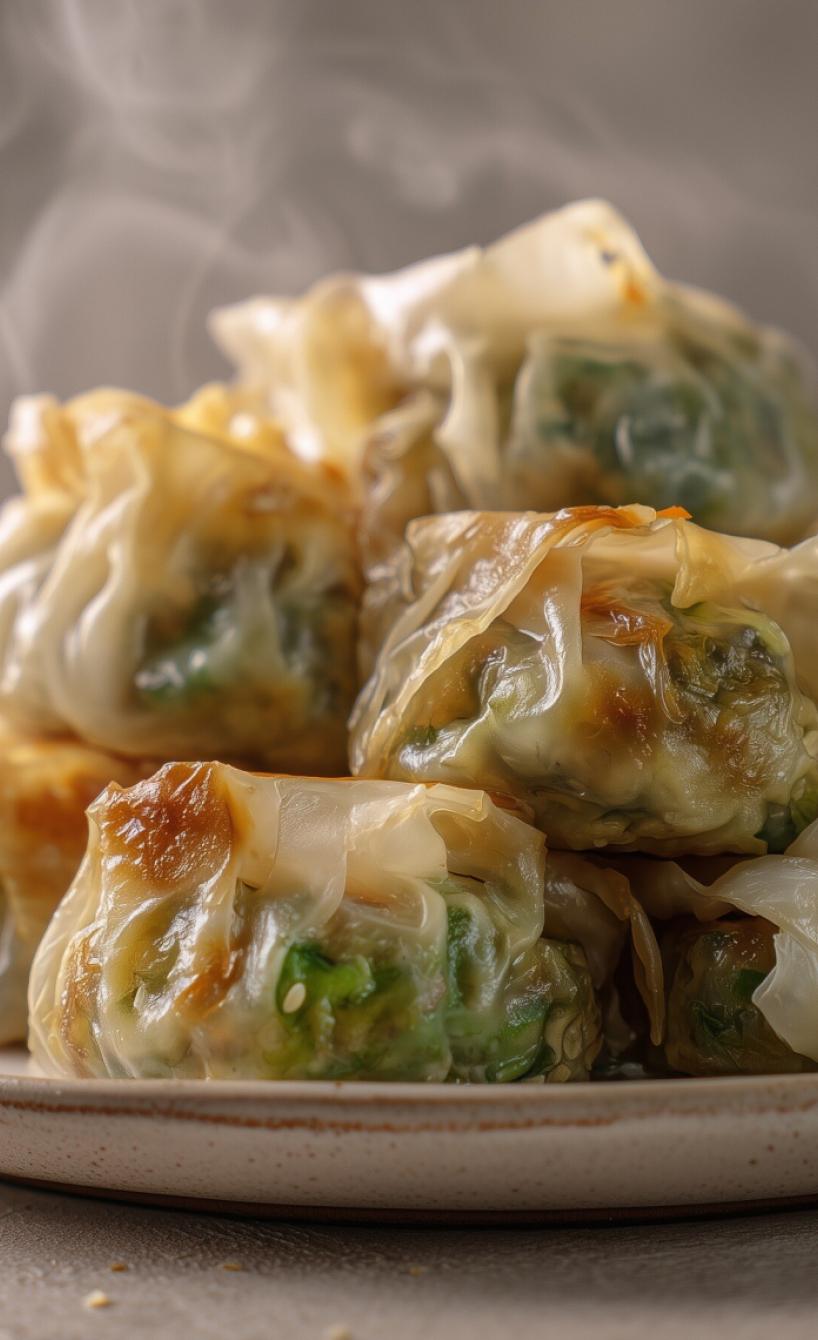 Asiatische Gemüse-Tofu-Dumplings