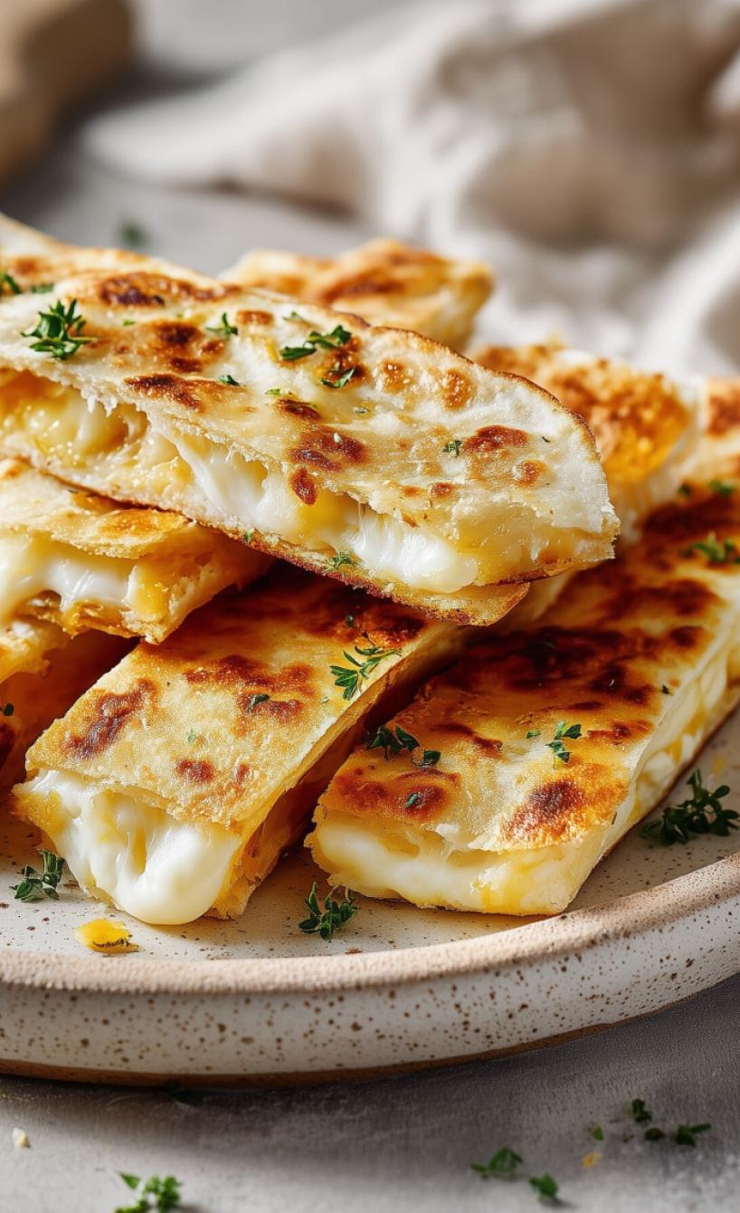 Cheesy Garlic Tortilla Bread