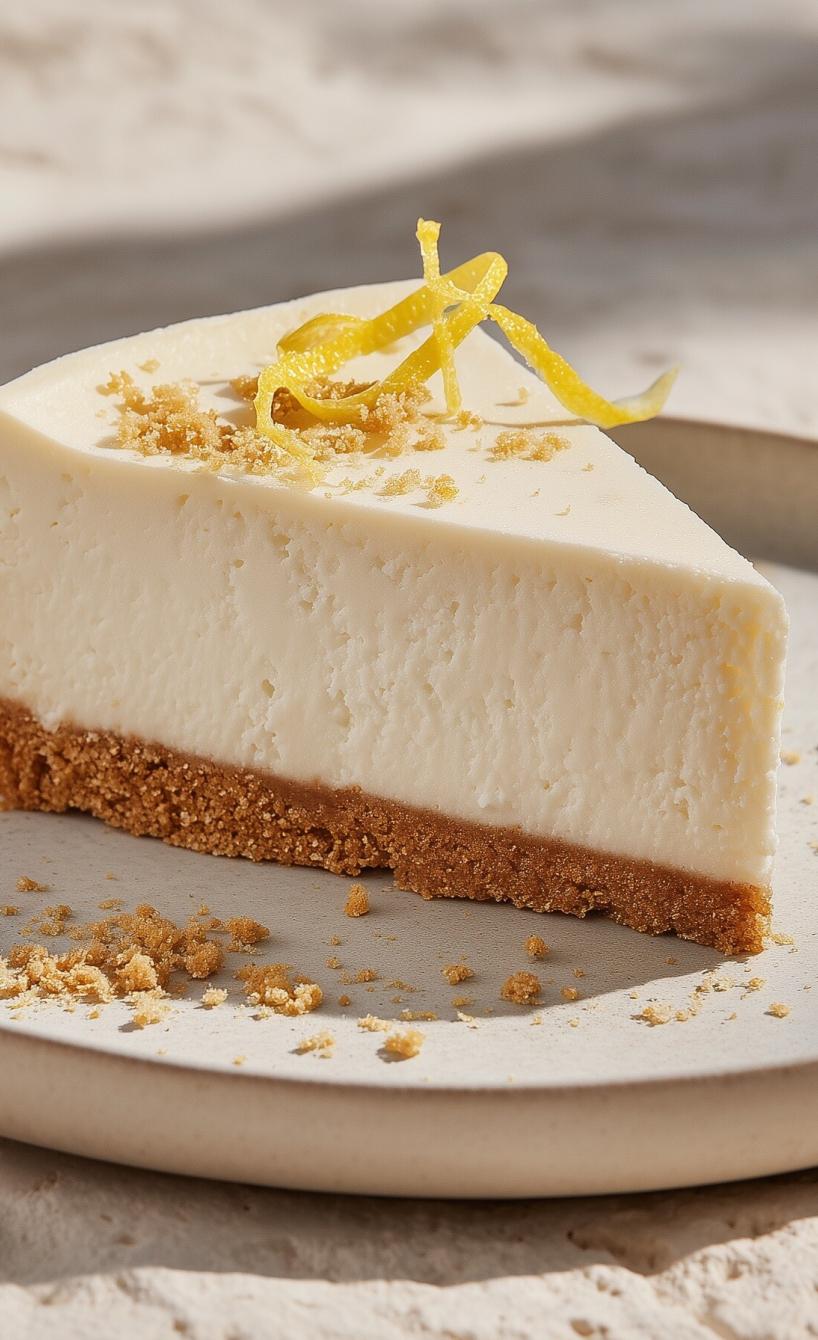 Cremiger Cheesecake mit Keksboden