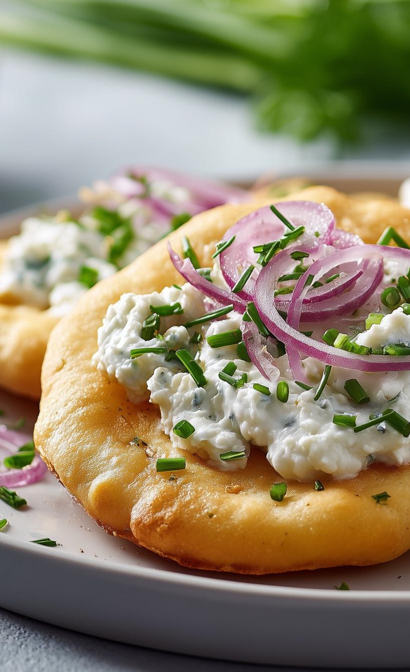 Fettarme High-Protein-Lángos