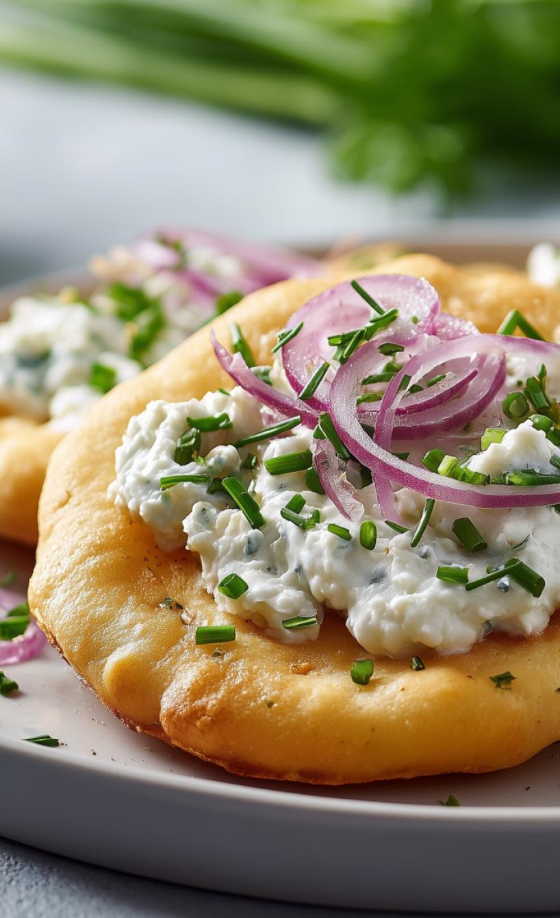 Fettarme High-Protein-Lángos