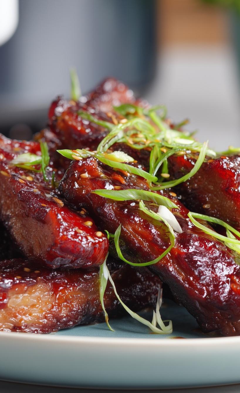 Gebackenes Schweinefleisch in Char Siu-Marinade