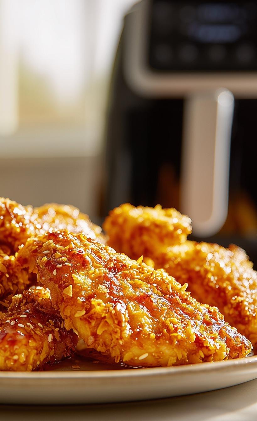 Scharfe Chicken Tenders mit Honig