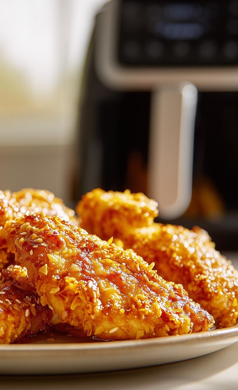 Scharfe Chicken Tenders mit Honig