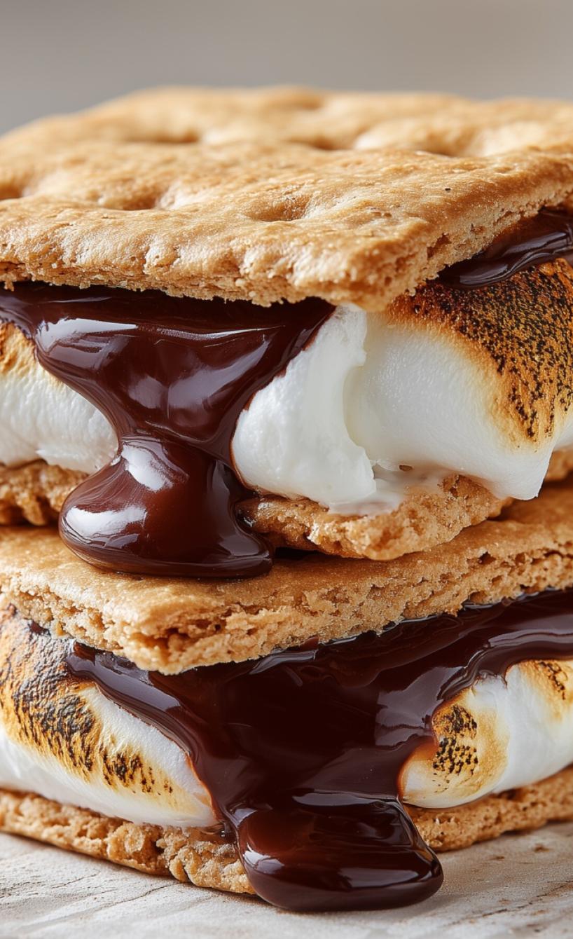 Schokoladen-Marshmallow-Sandwich