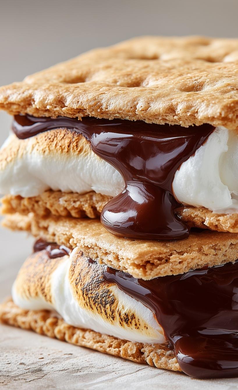 Schokoladen-Marshmallow-Sandwich