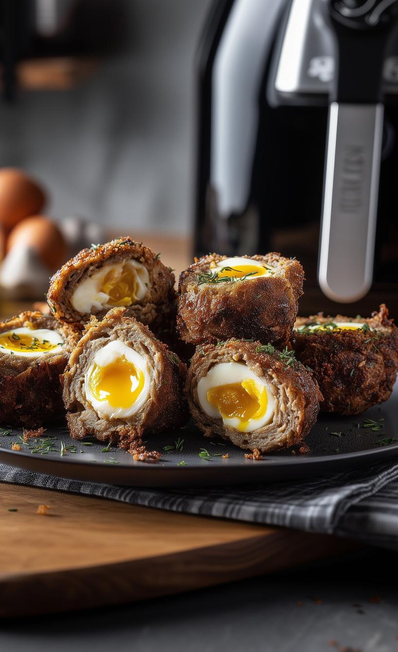 Goldbraune Vogelnester mit Hackfleisch